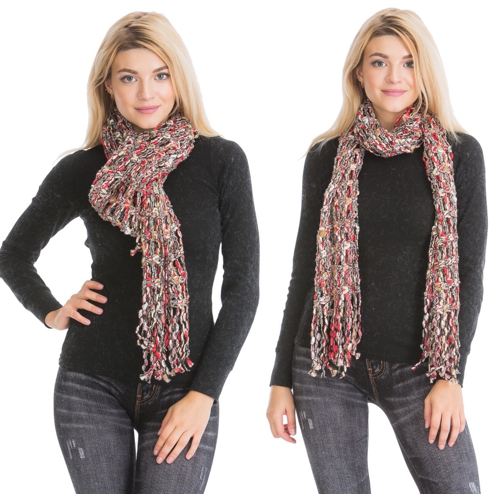 shoulder scarfs for women acrylnic knit